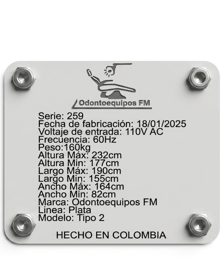 Placa ficha tecnica - Imagen 2