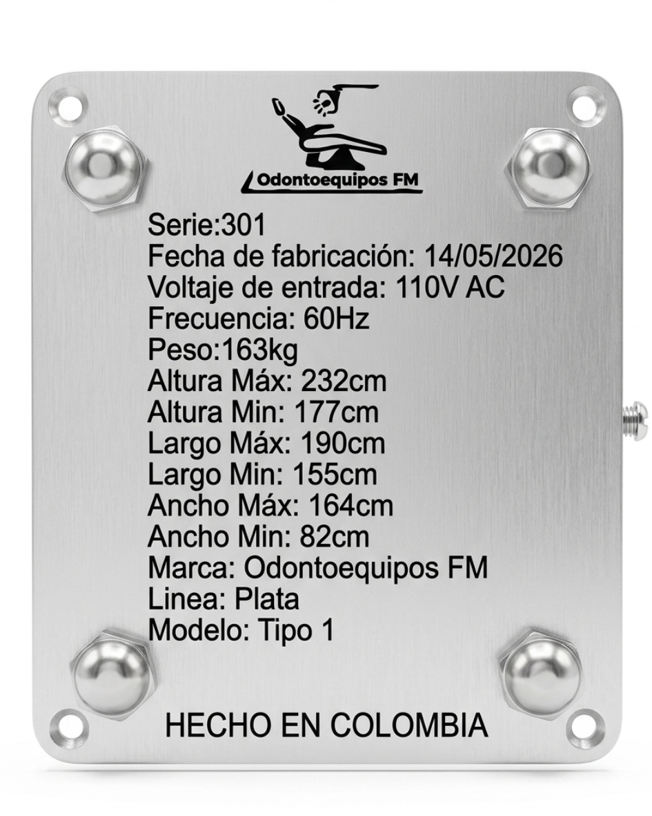 Placa ficha tecnica